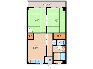 中前マンションの物件間取画像